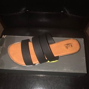 Black slip on sandals💗💗